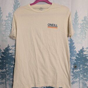 O’Neill Men’s Surfer Graphic Tee | Cream Modern Fit | Size Medium